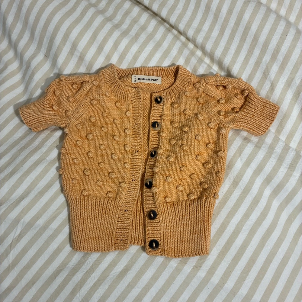 Misha & Puff Popcorn Cardigan Kids Size 12-18 Mo. - Picture 2 of 7